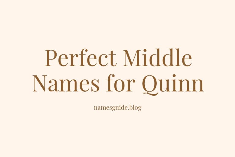 55+ Perfect Middle Names for Quinn