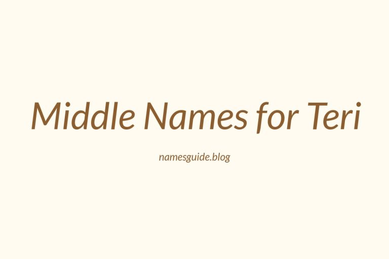 68+ Middle Names for Teri: Find the Perfect Match