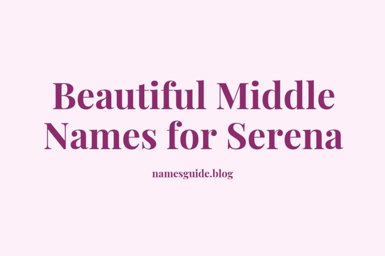 53+ Beautiful Middle Names for Serena: Find the Perfect Match
