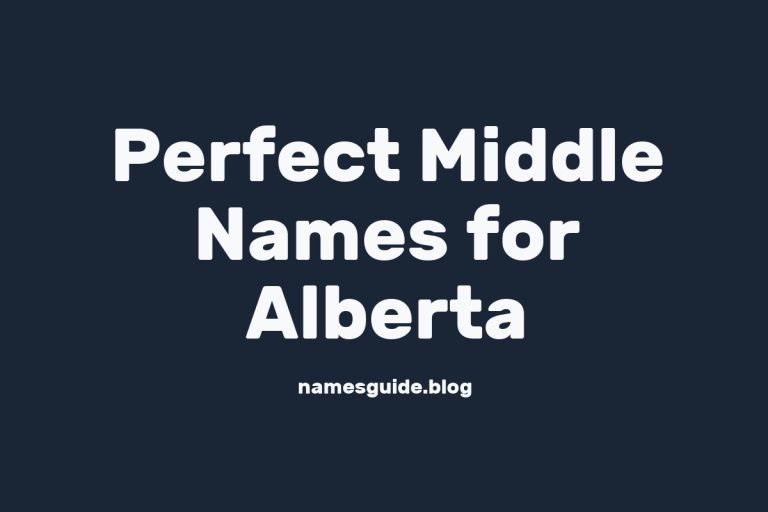 69+ Perfect Middle Names for Alberta