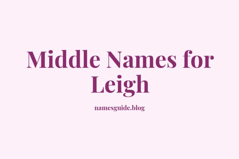 47+ Middle Names for Leigh: The Ultimate Guide