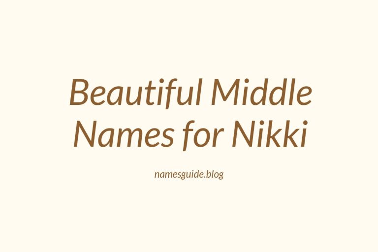 85+ Beautiful Middle Names for Nikki: Find the Perfect Match
