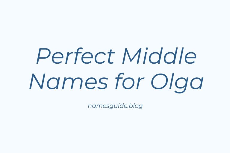 44+ Perfect Middle Names for Olga: Find the Ideal Match