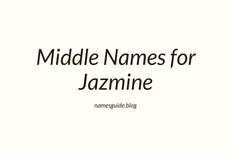 63+ Middle Names for Jazmine: Find the Perfect Match