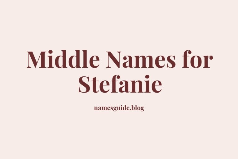 69+ Middle Names for Stefanie: Find the Perfect Match