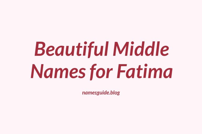 83+ Beautiful Middle Names for Fatima: Find the Perfect Match