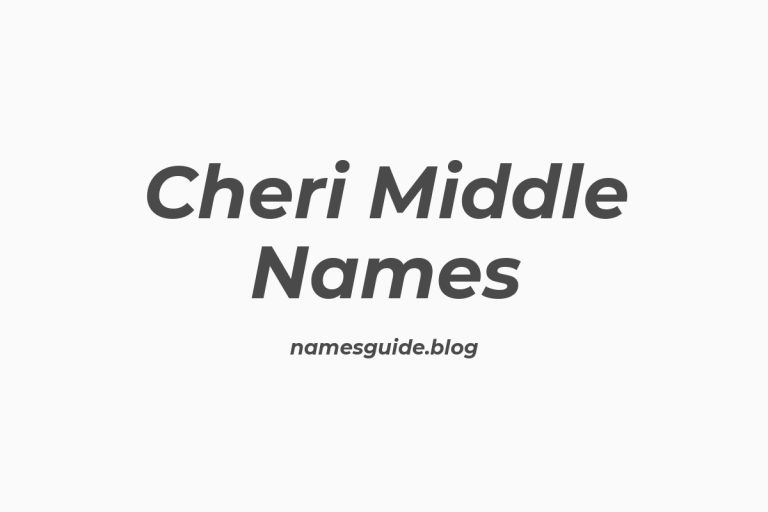54+ Cheri Middle Names: The Perfect Complement to Your Cheri