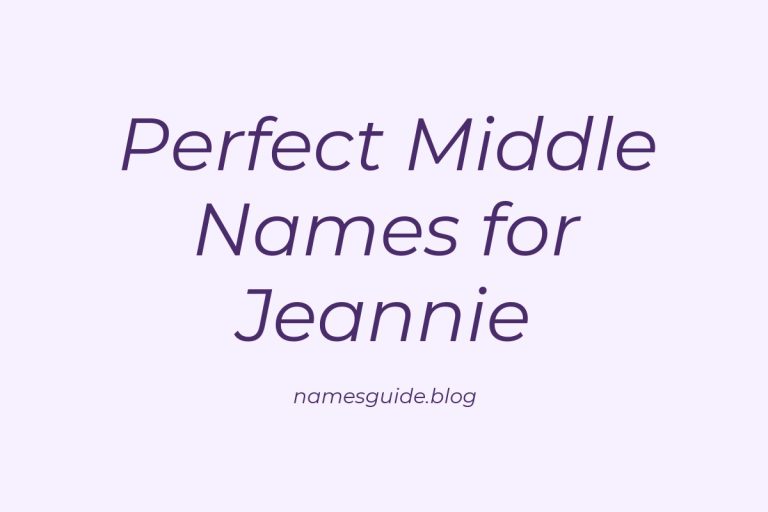 37+ Perfect Middle Names for Jeannie