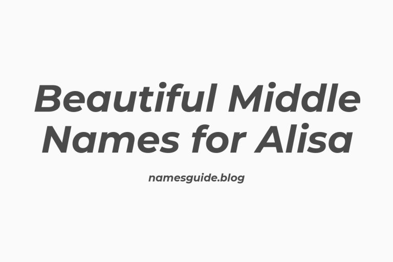 39+ Beautiful Middle Names for Alisa: Find the Perfect Match