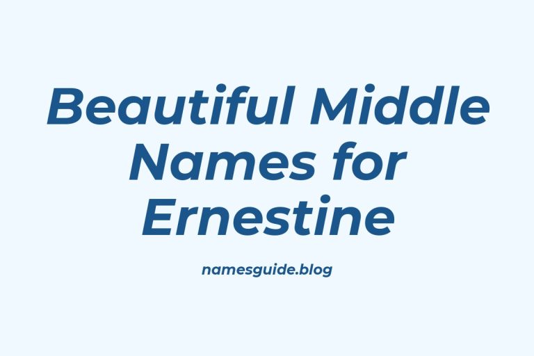 71+ Beautiful Middle Names for Ernestine