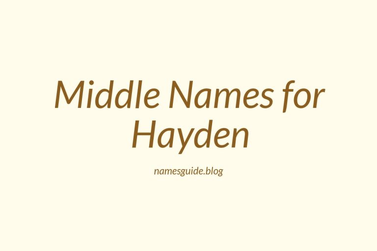 59+ Middle Names for Hayden: The Ultimate List