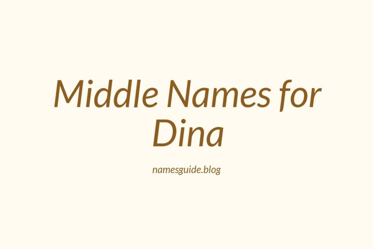 36+ Middle Names for Dina: The Perfect Complement