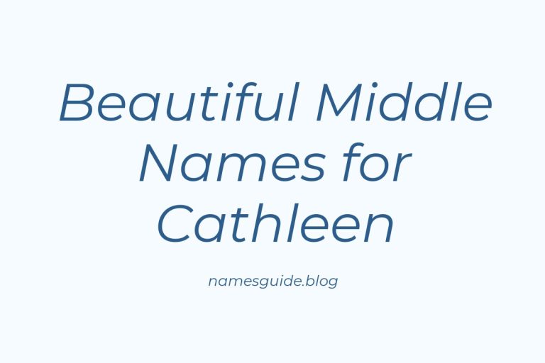66+ Beautiful Middle Names for Cathleen: Find the Perfect Match