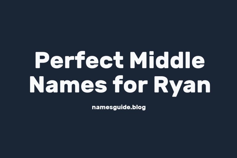 83+ Perfect Middle Names for Ryan: Find the Best Fit