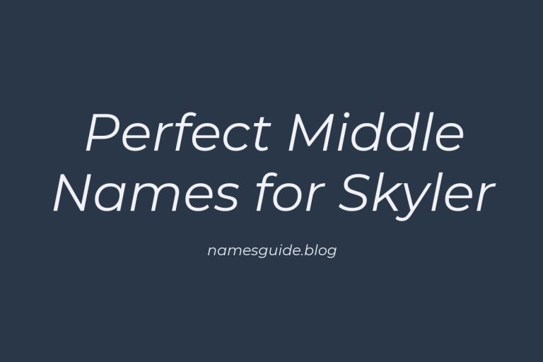 45+ Perfect Middle Names for Skyler