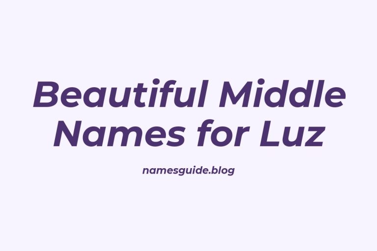 37+ Beautiful Middle Names for Luz: Find the Perfect Match