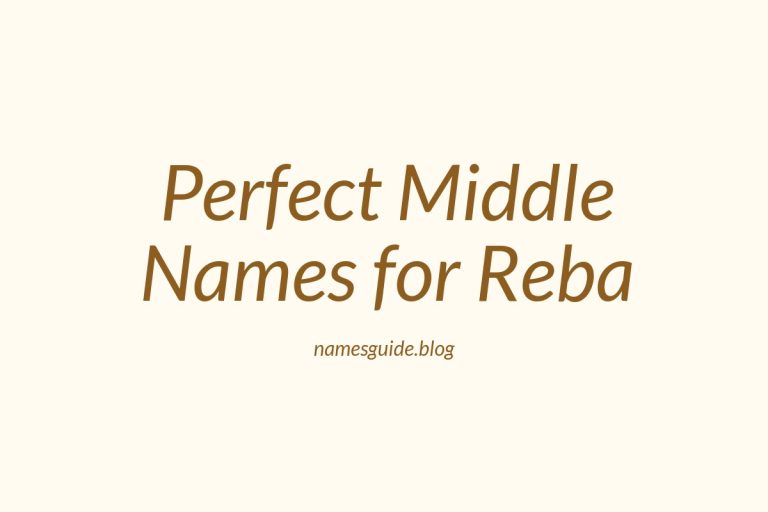 51+ Perfect Middle Names for Reba: Find the Ideal Match