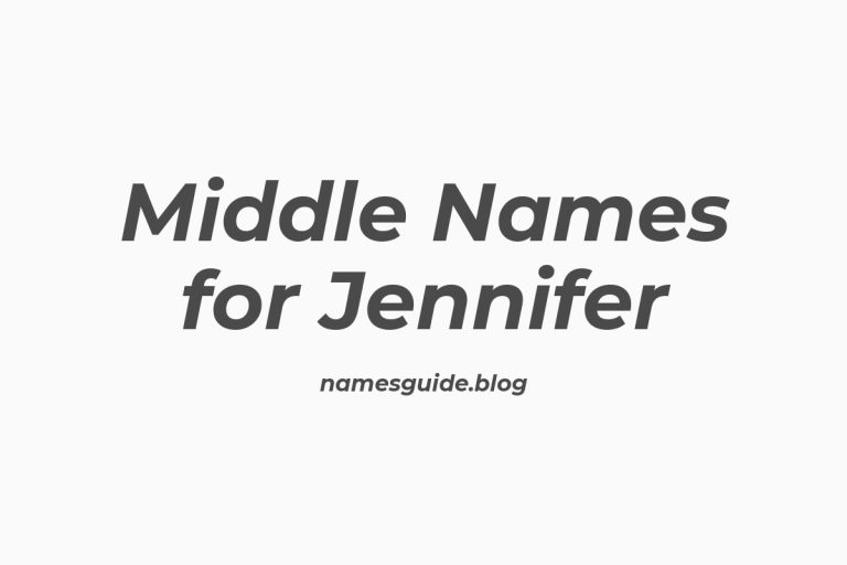 62+ Middle Names for Jennifer: The Perfect Match