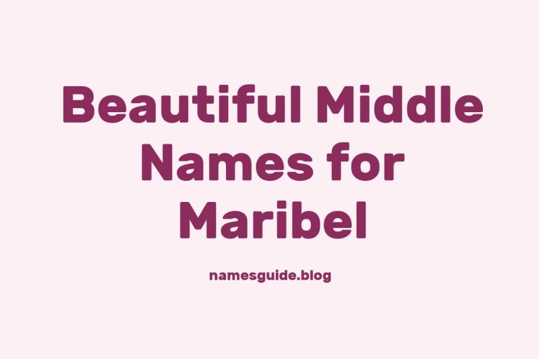 78+ Beautiful Middle Names for Maribel