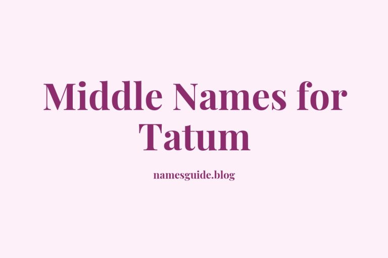 79+ Middle Names for Tatum: The Ultimate List