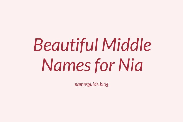 74+ Beautiful Middle Names for Nia: Find the Perfect Match