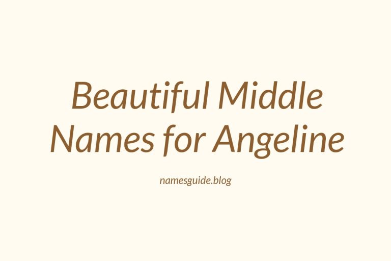 56+ Beautiful Middle Names for Angeline