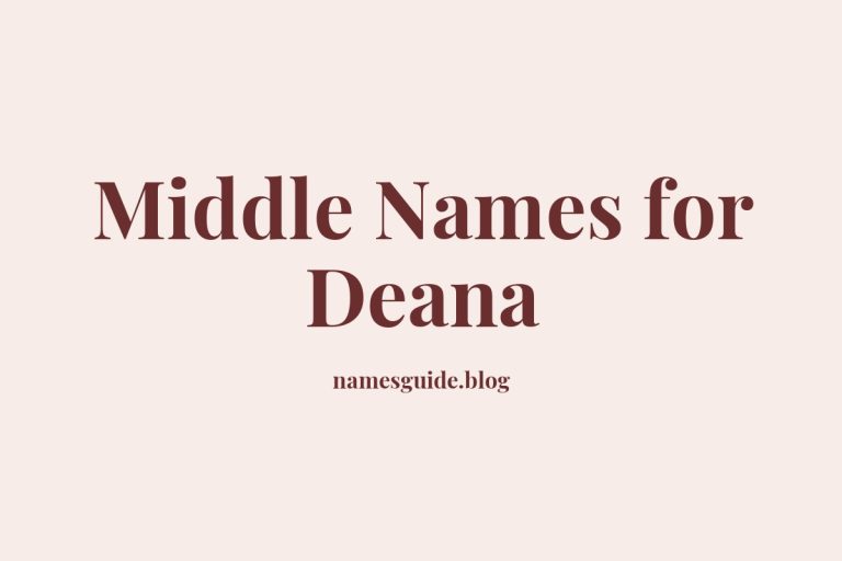 38+ Middle Names for Deana: The Perfect Complement
