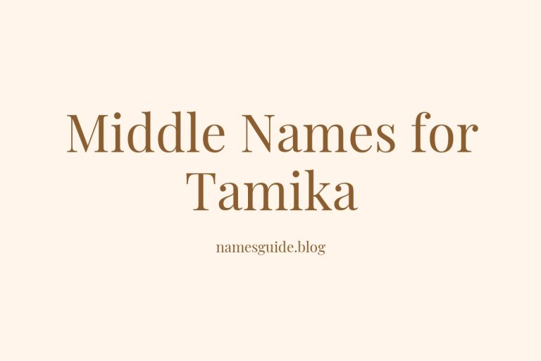 84+ Middle Names for Tamika: Find the Perfect Match