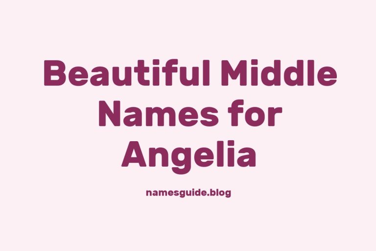 70+ Beautiful Middle Names for Angelia