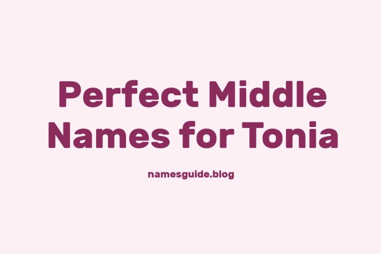 44+ Perfect Middle Names for Tonia