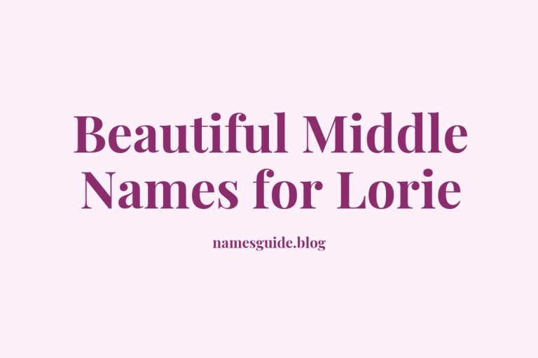 40+ Beautiful Middle Names for Lorie