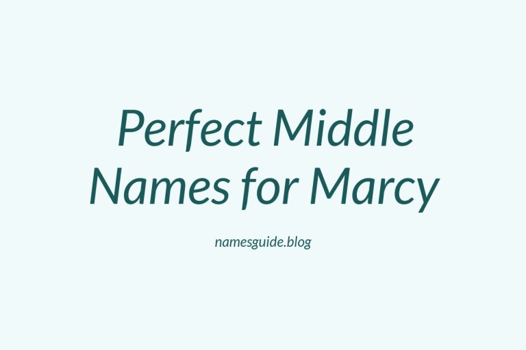 66+ Perfect Middle Names for Marcy