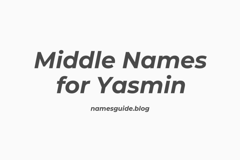 68+ Middle Names for Yasmin: The Perfect Complement