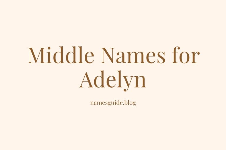 42+ Beautiful Middle Names for Adelyn