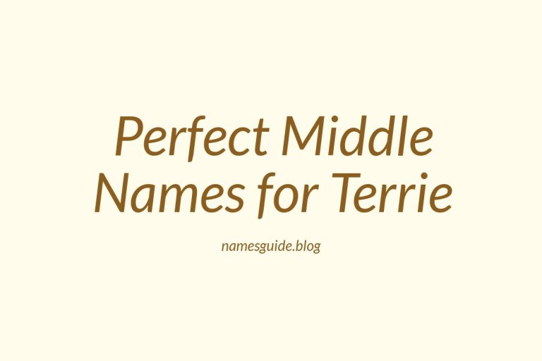 56+ Perfect Middle Names for Terrie: Find the Ideal Match