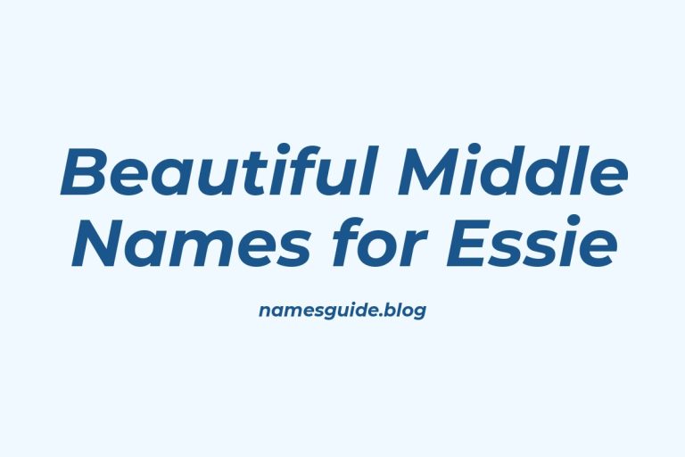 50+ Beautiful Middle Names for Essie