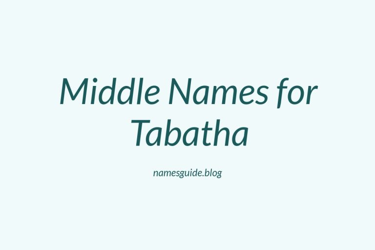 60+ Middle Names for Tabatha: Find the Perfect Match