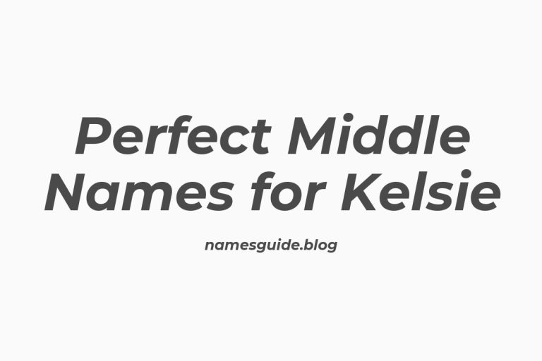 62+ Perfect Middle Names for Kelsie: Find the Best Fit