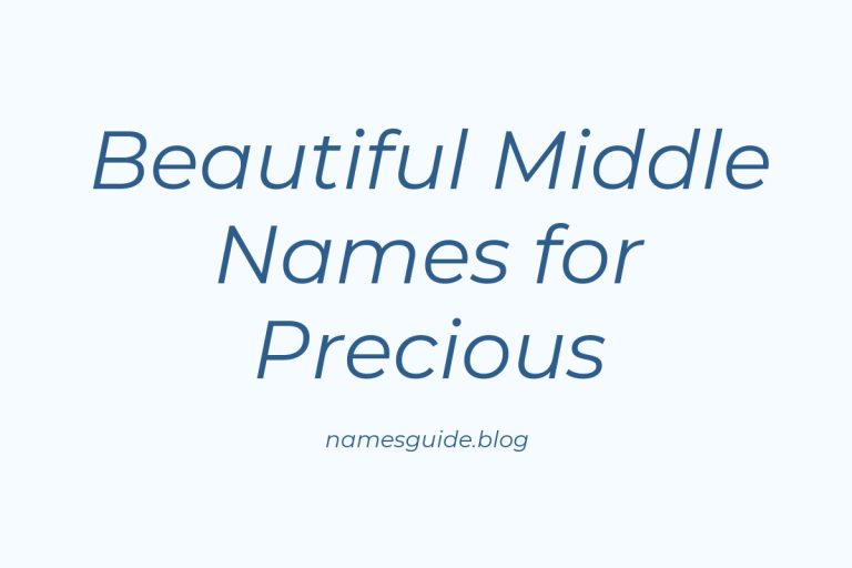 80+ Beautiful Middle Names for Precious: The Ultimate List