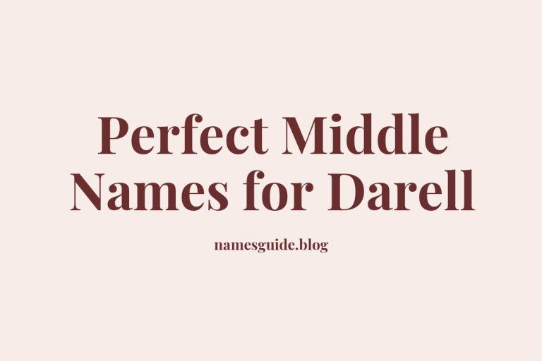 41+ Perfect Middle Names for Darell
