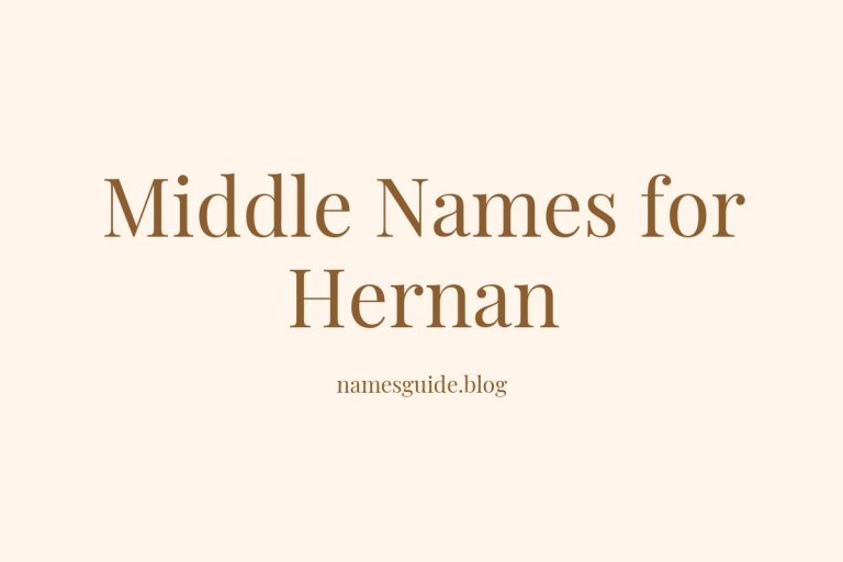 72+ Middle Names for Hernan: Find the Perfect Fit