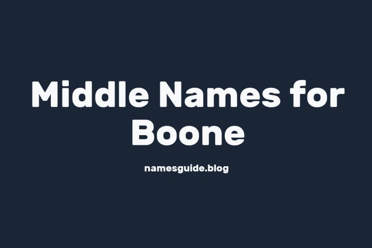 60+ Middle Names for Boone: The Ultimate Guide
