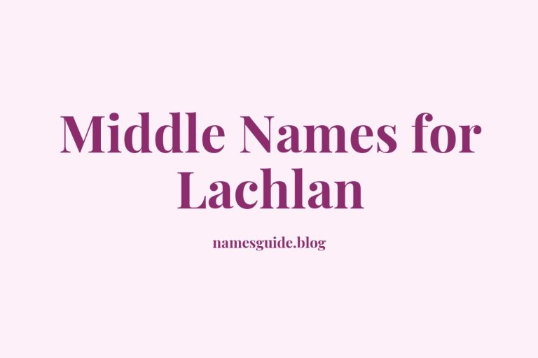 62+ Middle Names for Lachlan: The Ultimate Guide