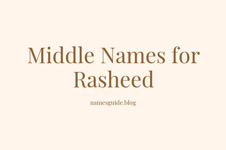 50+ Middle Names for Rasheed: Find the Perfect Fit