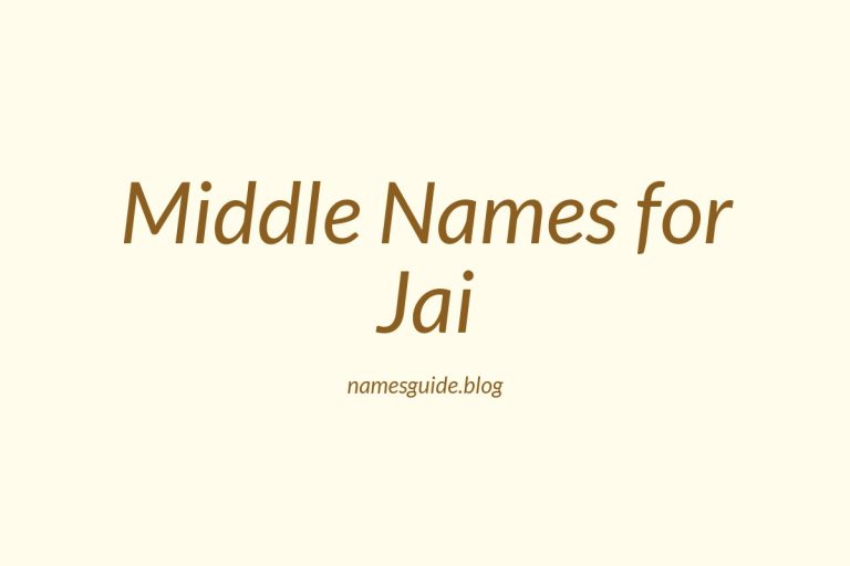 85+ Middle Names for Jai: The Ultimate Guide