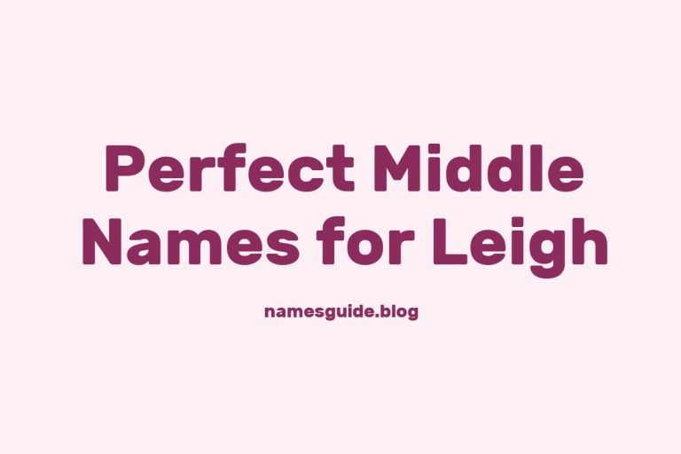 71+ Perfect Middle Names for Leigh: A Comprehensive Guide
