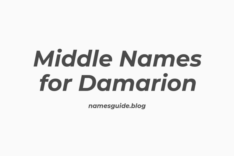 70+ Middle Names for Damarion: The Ultimate Guide