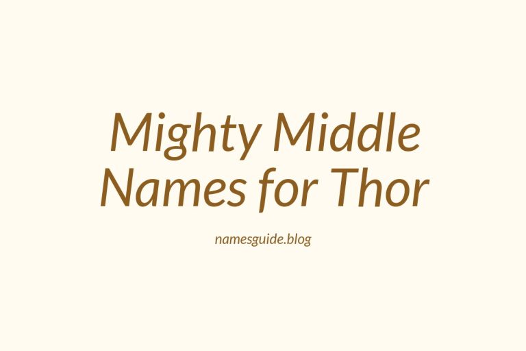 60+ Mighty Middle Names for Thor: A Norse-Inspired Guide