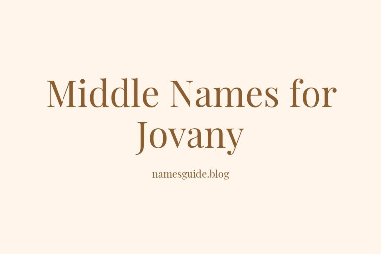 55+ Middle Names for Jovany: The Perfect Complement