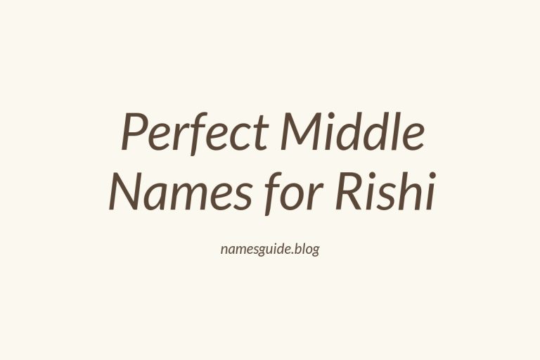 42+ Perfect Middle Names for Rishi: Find the Ideal Match